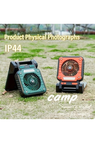 Dashanshop 1 Adet Tasinabilir Gunes Enerjili Sarj Edilebilir Yesil Usb Fan Led Akili Tavan Fan Kamp Ev Ofis Icin Kablosuz Masa Fan