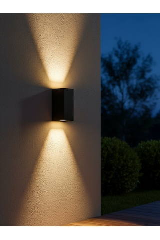 Kda743 Venüs Led Duvar Aplik 3000k Gün Işığı Dekoratif Modern Aydınlatma Siyah