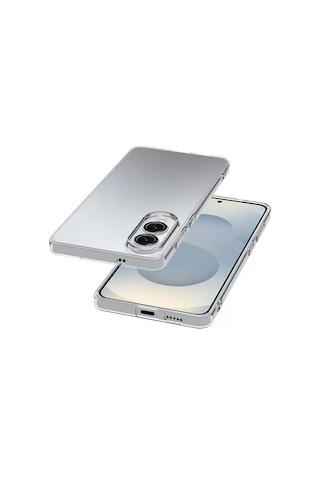 Samsung Galaxy Uyumlu S25 Edge Kılıf Kamera Korumalı Lüx Şeffaf Silikon