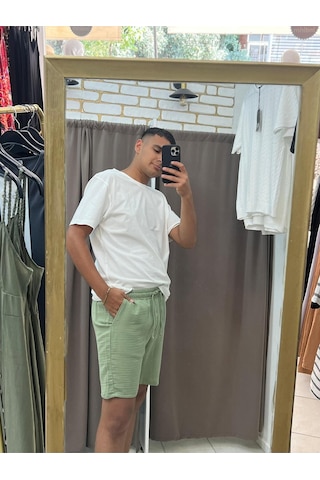 Tuba Toptaş Basic Tshirt Dar Kalıp Beyaz