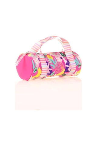 Kaukko Travel Double Stripe Kalem Çantası Pink K2595