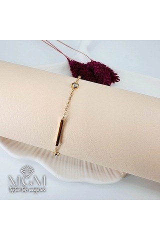 Gold Çelik Bileklikler 16+5 Cm Uzatma Payı - Kbl0084 Çok Renkli