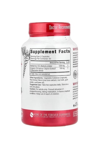 Nutri Berberine + Ceylon Cinnamon Weight Loss 120 Vegan Capsules