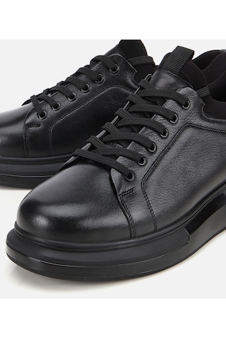 Hotiç Erkek Deri Siyah Kalın Tabanlı Spor Ayakkabı 02ayh314140a100 02ayh314140a100 Siyah
