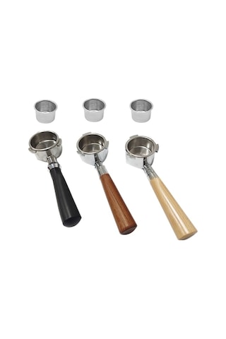 Flybuy Delonghi Dedica Ec680 Kahve Makinesi C İçin 51mm 3 Kulak Koyu Kahverengi Portafilter Koyu Kahverengi