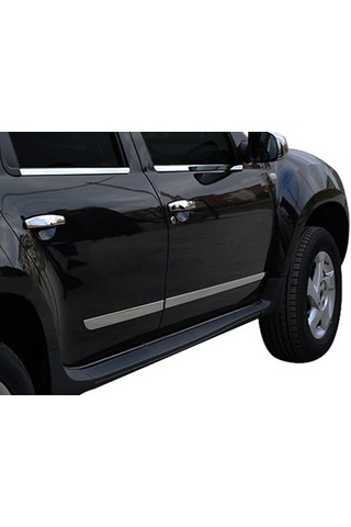 Dacia Duster 2010-2017 Arası Krom Yan Kapı Çıtası 4 Prç P.çelik