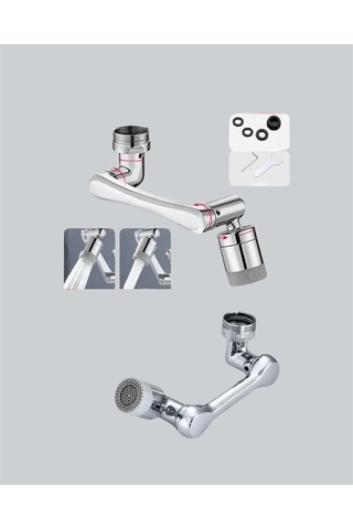 Bfs 180 Dönebilen Robotik Kollu Musluk Başlığı 2 Modlu Su Akışı Ve Kolay Montaj Çok Renkli