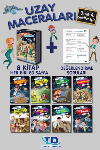 Tandem 3. Ve 4. Sınıflar Için Uzay Maceraları 8 Kitap