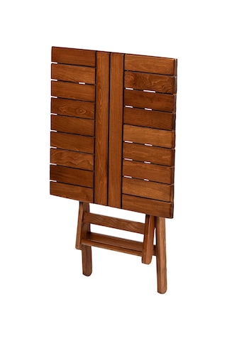 Atina 60X60 Katlanabilir Ahşap Bahçe Balkon Masası