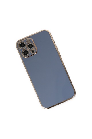 Apple iPhone Uyumlu 12 Pro Kılıf Volet Silikon - Mavi