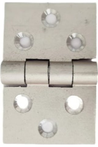 Alüminyum 4 Cm Geniş Sabit Mentese 40 X 60 X 2 Mm / 10 Adet