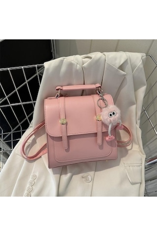 Ganzhoushop Yeni Tek Stili Sırt Sırt Rahat Omuz Moda Minimalist Küçük Kadın Kadın Çantası Çantası Çantası Çantası Çanta Black Akademi Jv Siyah