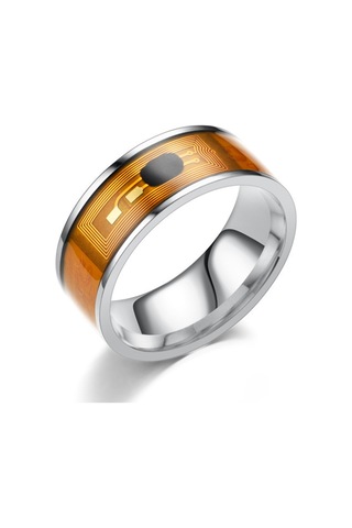 Nfc Akıllı Yüzük Ejderha Desen Taşınabilir Kompakt Giyen Kimlik Tanıma Cihazı Çipli Çok Fonksiyonlu Parmak Takı Rose Gold