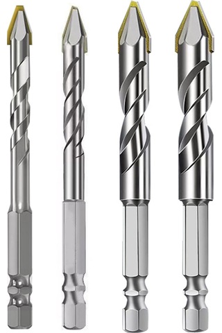 Sfalcı Çarpık Kafa Eksantrik Matkap 6.35mm Cam Beton Matkap Ucu