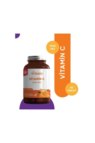 Vitago Premium Vitamin C 1000 MG İçeren Takviye Edici Gıda 60 Tablet