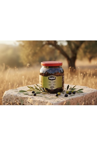 Heybelihan Siyah Zeytin 1 Kgx4 Adet Pet Kavanoz