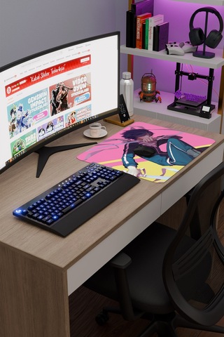 Noragami Kaymaz Dikişli Kauçuk Oyuncu Mousepad V3 - 48x40 Xl Gaming Mouse Pad Fare Altlığı