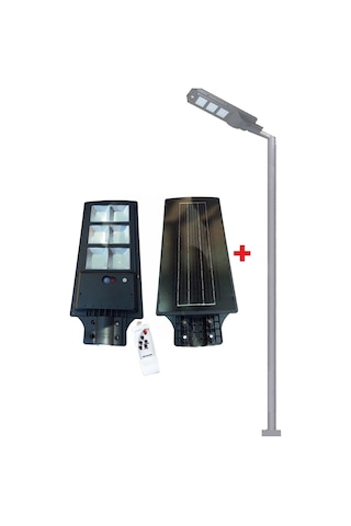 250w Solar Bahçe Lambası Ct-4641 + 3m. Lamba Direği