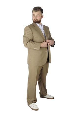 Mode Xl Büyük Beden Takım Elbise Superior 21021 Sütlü Kahve 001