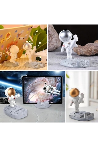 Bay Mini Astronot Model Telefon Ve Tablet Tutucu Standı Bx40 Najmaddin Diğer