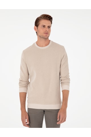 Pierre Cardin Erkek Bej Sweatshirt 50296752-vr011 Bej