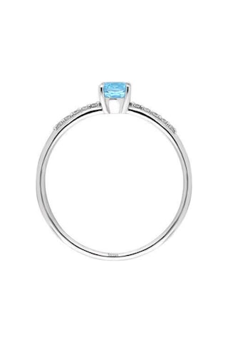 Sirius Pırlanta Oval Mavi Topaz Taşlı Yüzük 0817R0231