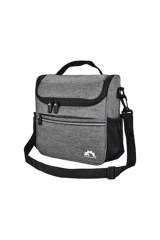 Mufunye Isı Ve Soğuk Tutan 3.5l Nylon Bisiklet Kafa Çantası - Su Geçirmez, Kol Çantası İle Çift Kullanimlı Gri