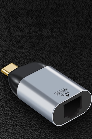 Thentech Type-c To Rj45 Gigabit Ethernet Dönüştürücü Adaptör Lan Ağ Kablosuz İnterneti Kabloluya Çevirici Hız