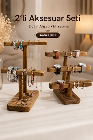 Makyaj Organizeri Seti Ahşap Takı Standı Kolye Saat Küpe Bileklik Düzenleyici Ahşap Ahşap Makyaj Organizeri Seti Ahşap Takı Standı Kolye Saat Küpe Bileklik Düzenleyici Ahşap Ahşap