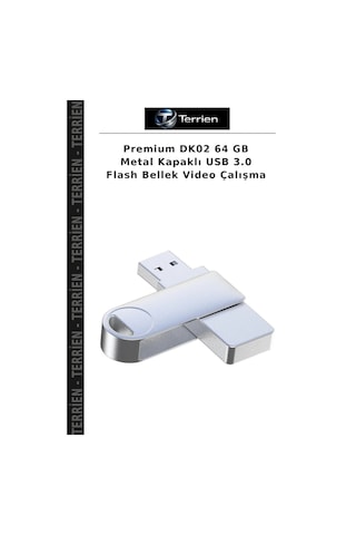 Premium Dk02 64 Gb Metal Kapaklı Usb 3.0 Flash Bellek Video Çalışma