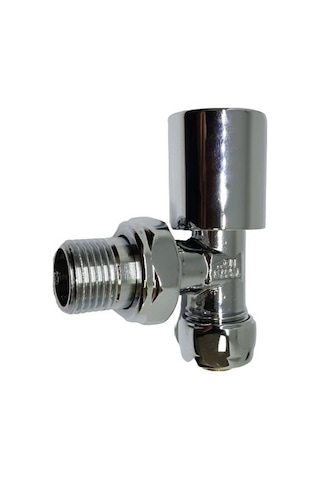Kas 16X1/2 Pex Krom Köşe Radyatör Vanası - Krom Havlupan Vanası
