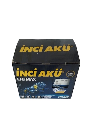 İnci 12v 65 Ah Efb Alçak Otomobil Ve Hafif Ticari Start-stop Efb Pantera 2025 Üretim