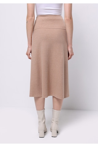 Colin's Colins Regular Fit Düz Kadın Beige Melange Etek Cl1075721 Q1.v2 Bme Bej