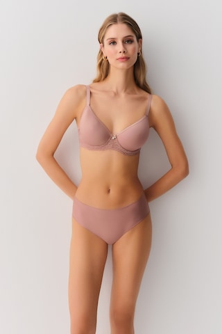 Suwen Invisible Lazer Kesim Midi Slip Külot Sw9936272 Nude