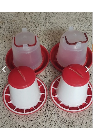 Nurdağ Hırdavat Civciv Yemlik 2 Adet 1.3 Kg Civciv Suluk 2 Adet 1.3 L