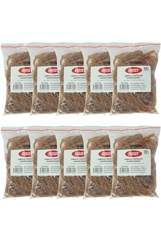 Ekoset 70X5Mm Geniş Kauçuk Paket Ambalaj Kasa Lastiği 1.000 Adet