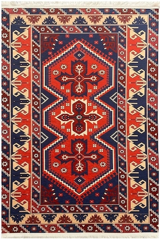 Prizma Halı Vintage Kilim V-6508 Çok Renkli