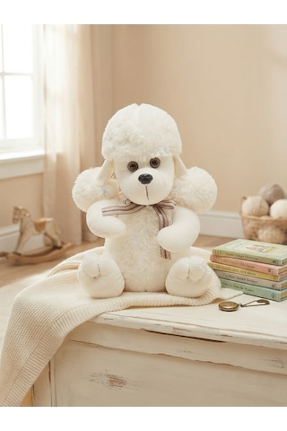 Peluş Uzun Kulaklı Köpek 45 Cm Krem