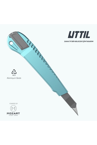 UTTIL Nmuk07-30 Alüminyum Gövde 30 Derece 9 Mm Metal Maket Bıçağı