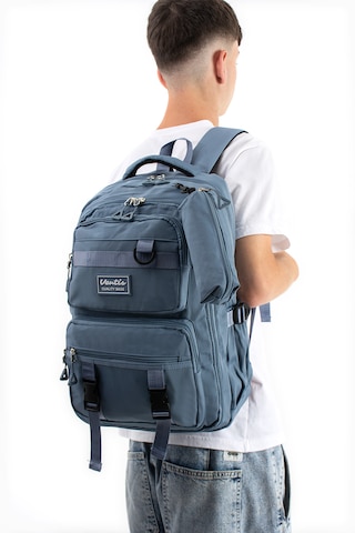 Ventis Qualty Okul Çantası Su Geçirmez Klinkır Kumaş Unisex Sırt Çantası Model 7c Mavi