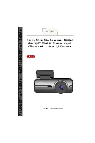 Sürüş Gözü Oto Aksesuar Dijital Göz Xj07 Mini Wifi Araç Kayıt Cihazı - Akıllı Araç İçi Kamera