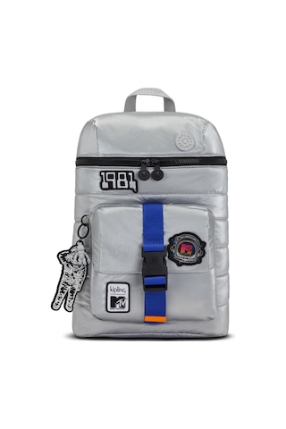 Kipling Bosko Sırt Çantası Orta Boy Gri