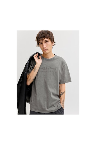 Jack & Jones Jack Jones Jprbluaıden Ss Tee Erkek Gri Tshirt 12293014-02 Gri