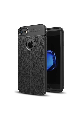 Apple Uyumlu iPhone 6 Plus Kılıf Zore Niss Silikon Kapak Siyah