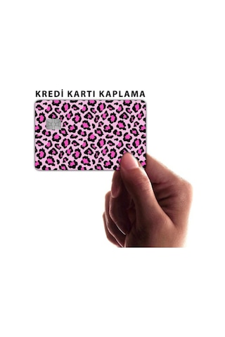 Pembe Leopar - Papara, Tosla, Otobüs Kart Kaplama Stickeri Kredi Kartı Için Diğer