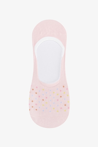 Penti Tiny Dotted 3lü Babet Çorabı Gri - Pembe