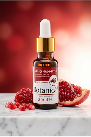 Botanica %100 Saf Nar Çekirdeği Yağı Kırışıklık Karşıtı Yüz Bakımı Besleyici Doğal Bitkisel Onarıcı 20 Ml 20 ML Botanica %100 Saf Nar Çekirdeği Yağı Kırışıklık Karşıtı Yüz Bakımı Besleyici Doğal Bitkisel Onarıcı 20 Ml 20 ML