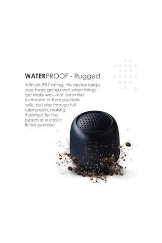 Zero Xl Ocean Taşınabilir Bluetooth Hoparlör - Ipx7 Su Geçirmez Duş Hoparlörü, 9 Saat Pil Ömrü, Mikrofon Ve Çift Eşleştirme, Dış Mekan, Seyahat Ve Havuz İçin Küçük Kablosuz Hoparlörler