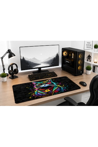 Karışık-01 40x90 Gaming Kaymaz Taban Oyuncu Ultra Pürüzsüz Mousepad 005