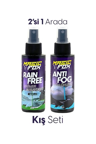 Yağmur Su Kaydırıcı Ve Buğu Önleyici Kış Seti 2x100ml